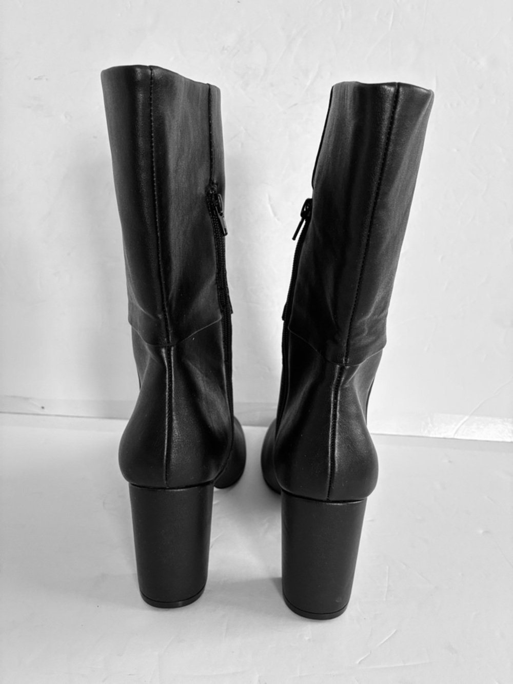 CHARLES DAVID $139 Women Chunky Block Heel Mid-Calf Billow Boot Shoe Size 10 NEW - Picture 5 of 6